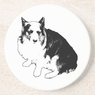 Dessous De Verre En Grès Bonfire Rim Corgi