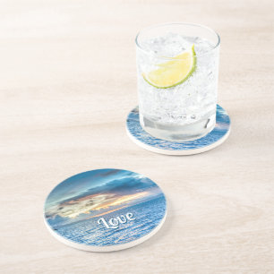 Dessous De Verre En Grès Bora Bora Ocean View Photographie