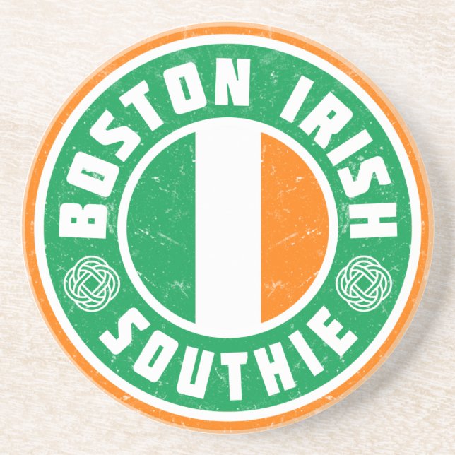 Dessous De Verre En Grès Boston Irish Southie (Devant)