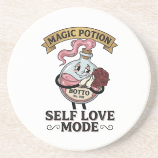 Dessous De Verre En Grès Botto No 001 Self Love Mode Vintage Magic Potion A
