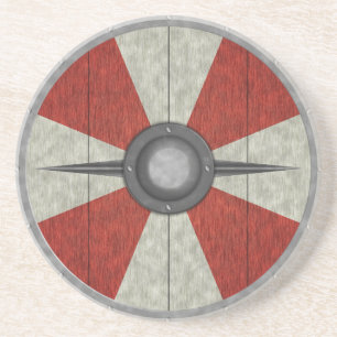 Dessous De Verre En Grès Bouclier de cercle de Viking