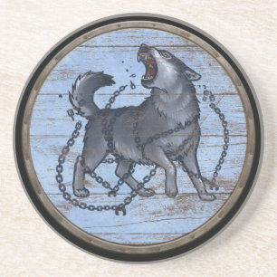 Dessous De Verre En Grès Bouclier de Viking - Fenrir