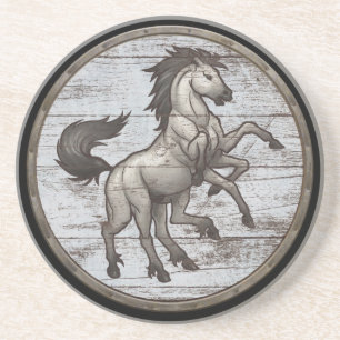 Dessous De Verre En Grès Bouclier de Viking - Sleipnir