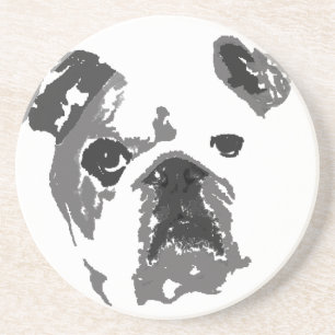 Dessous De Verre En Grès Bouledogue