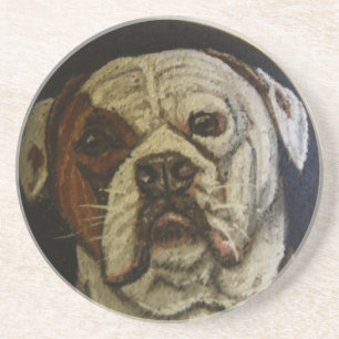 Dessous De Verre En Grès Bouledogue américain