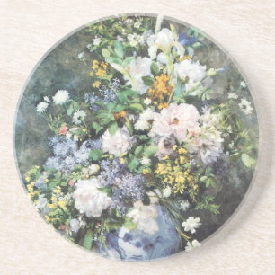 Dessous De Verre En Grès Bouquet de printemps de Pierre Renoir, Fleurs Vint