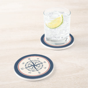 Dessous De Verre En Grès Boussole nautique