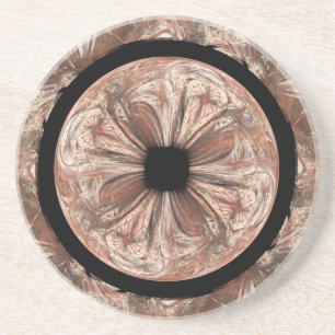 Dessous De Verre En Grès Bowles d'Balone brunâtre Abstrait