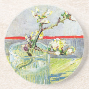 Dessous De Verre En Grès Branche d'amande en fleurs par Vincent van Gogh