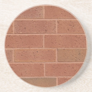 Dessous De Verre En Grès Brick, Rock, Stone Series---Red Brick Coaster
