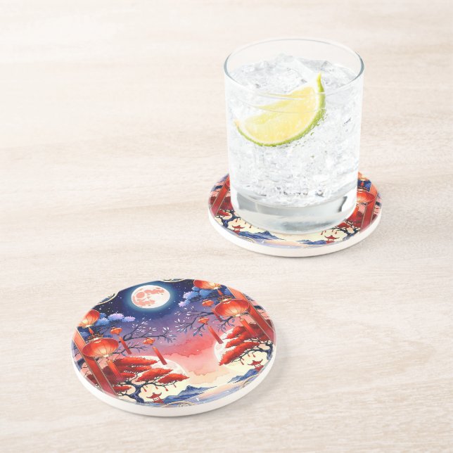 Dessous De Verre En Grès Bright Full (Côté)