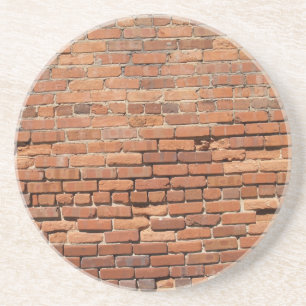 Dessous De Verre En Grès Brique, Roche, Série Pierre Vieux Mur Patiné en br