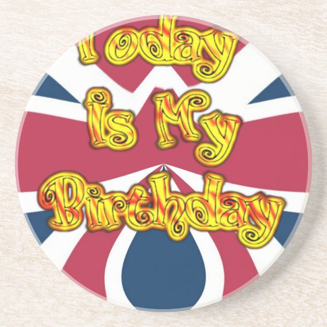 Dessous De Verre En Grès British Birday Gifts Art Print (Devant)