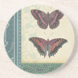 Dessous De Verre En Grès Brocard décoratif de papillon par le studio de