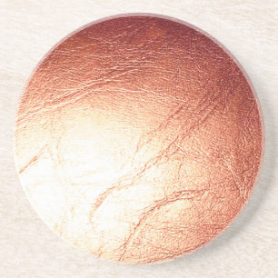Dessous De Verre En Grès Bronze métallisé