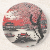 Brosse Orientale En Encre Dessin Chinois Décor