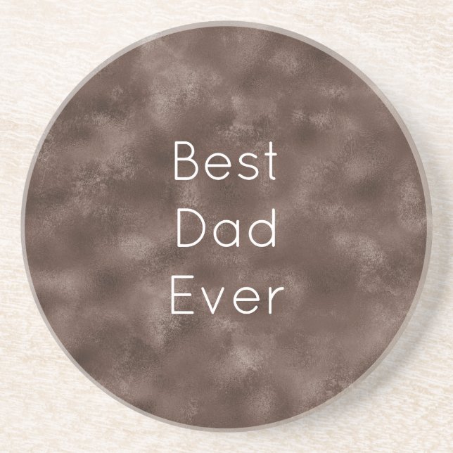 Dessous De Verre En Grès Brun Chocolat (Devant)