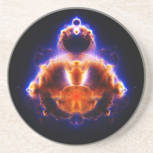 Dessous De Verre En Grès Buddhabrot Map Mandelbrot Set Gautama Buddha