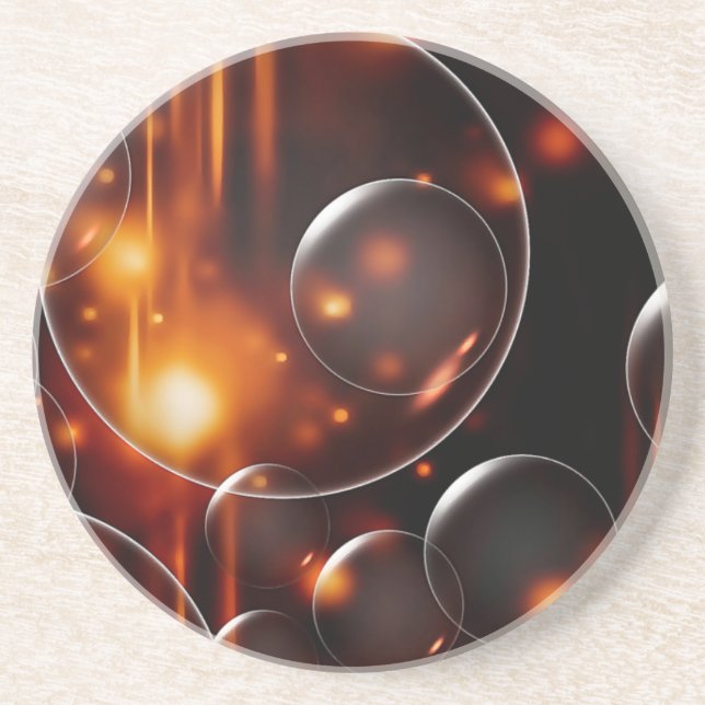 Dessous De Verre En Grès Bulles dans les phares (Devant)