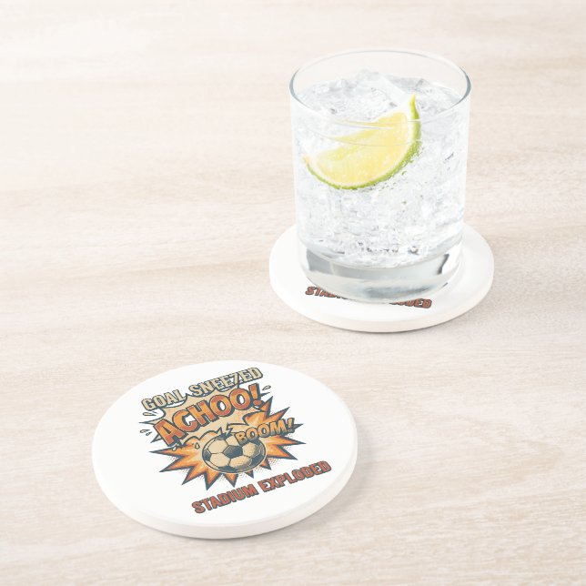 Dessous De Verre En Grès But Éternué Stade Explosé (Côté)