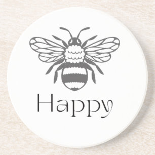 Dessous De Verre En Grès Cadeau de bien-être affirmation positive Abeille h