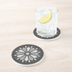 DESSOUS DE VERRE EN GRÈS CADEAU DE FLEURS POUR LA FILLE DE MÈRE AMIE DE SOE