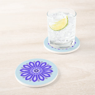 DESSOUS DE VERRE EN GRÈS CADEAU FLEUR POUR MAMAN FILLE SOEUR AMIE ENSEIGNAN