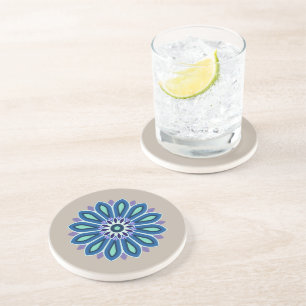 DESSOUS DE VERRE EN GRÈS CADEAU FLEUR POUR MAMAN FILLE SOEUR AMIE ENSEIGNAN