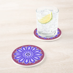 DESSOUS DE VERRE EN GRÈS CADEAU FLEUR POUR MAMAN FILLE SOEUR AMIE ENSEIGNAN