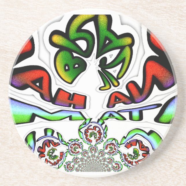 Dessous De Verre En Grès Cadeau Hakuna Matata Brésil (Devant)