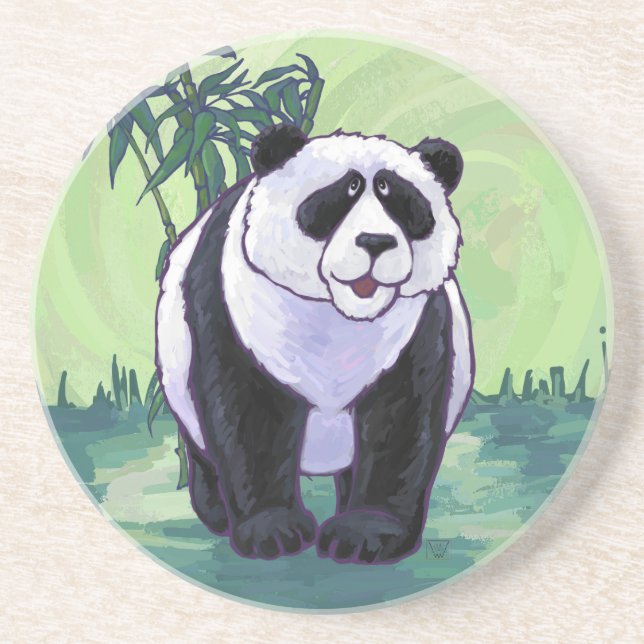 Dessous De Verre En Grès Cadeaux et accessoires pour ours Panda (Devant)