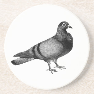 Dessous De Verre En Grès Cadeaux vintages de pigeon