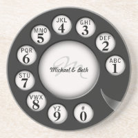 Cadran rotatoire de téléphone de monogramme