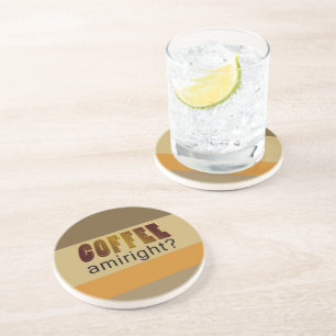 Dessous De Verre En Grès Café Amiright ?