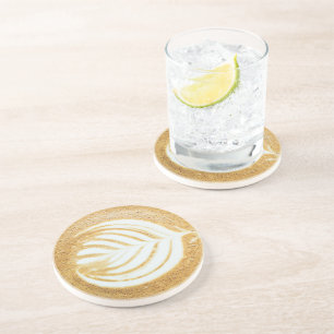 Dessous De Verre En Grès Café Froth Leaf