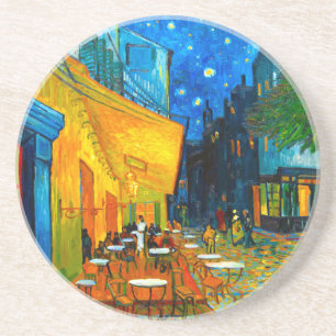 Dessous De Verre En Grès Café Van Gogh Terrasse en soirée