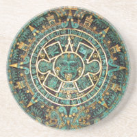 Calendrier rond antique maya aztèque de disque