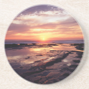 Dessous De Verre En Grès Californie, San Diego, Sunset Cliffs, Sunset 3