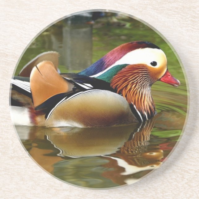 Dessous De Verre En Grès Canard mandarin (Devant)