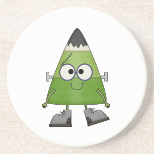 Dessous De Verre En Grès Candy Corn Frankenstein Halloween