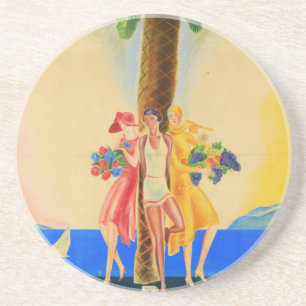 Dessous De Verre En Grès Cannes vintage