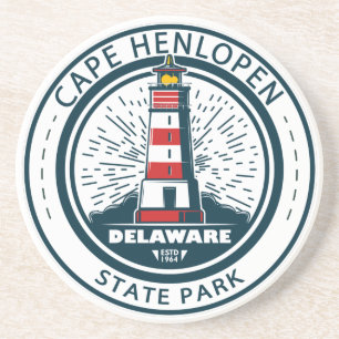Dessous De Verre En Grès Cape Henlopen State Park Delaware Badge