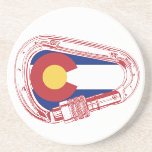 Dessous De Verre En Grès Carabiner Escalade du Colorado