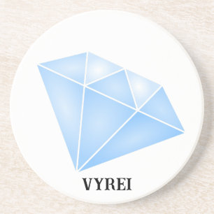 Dessous De Verre En Grès Carat diamant bleu brillant