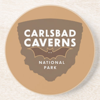 Dessous De Verre En Grès Carlsbad Caverns Parc national Bat
