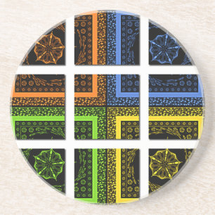 Dessous De Verre En Grès Carré dans une boîte