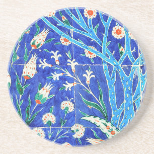 Dessous De Verre En Grès Carreaux à fleurs turcs