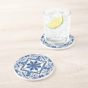 Dessous De Verre En Grès Carrelage méditerranéen, Portugais, Azulejo, Majol