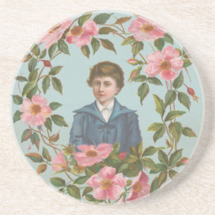 Dessous De Verre En Grès Carte de la Saint-Valentin allemande antique kitsc