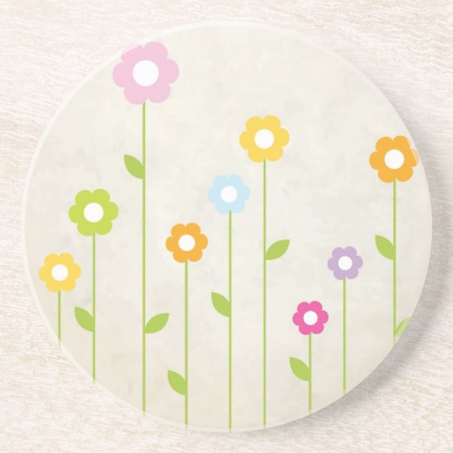 Dessous De Verre En Grès Carte de Pâques (Devant)
